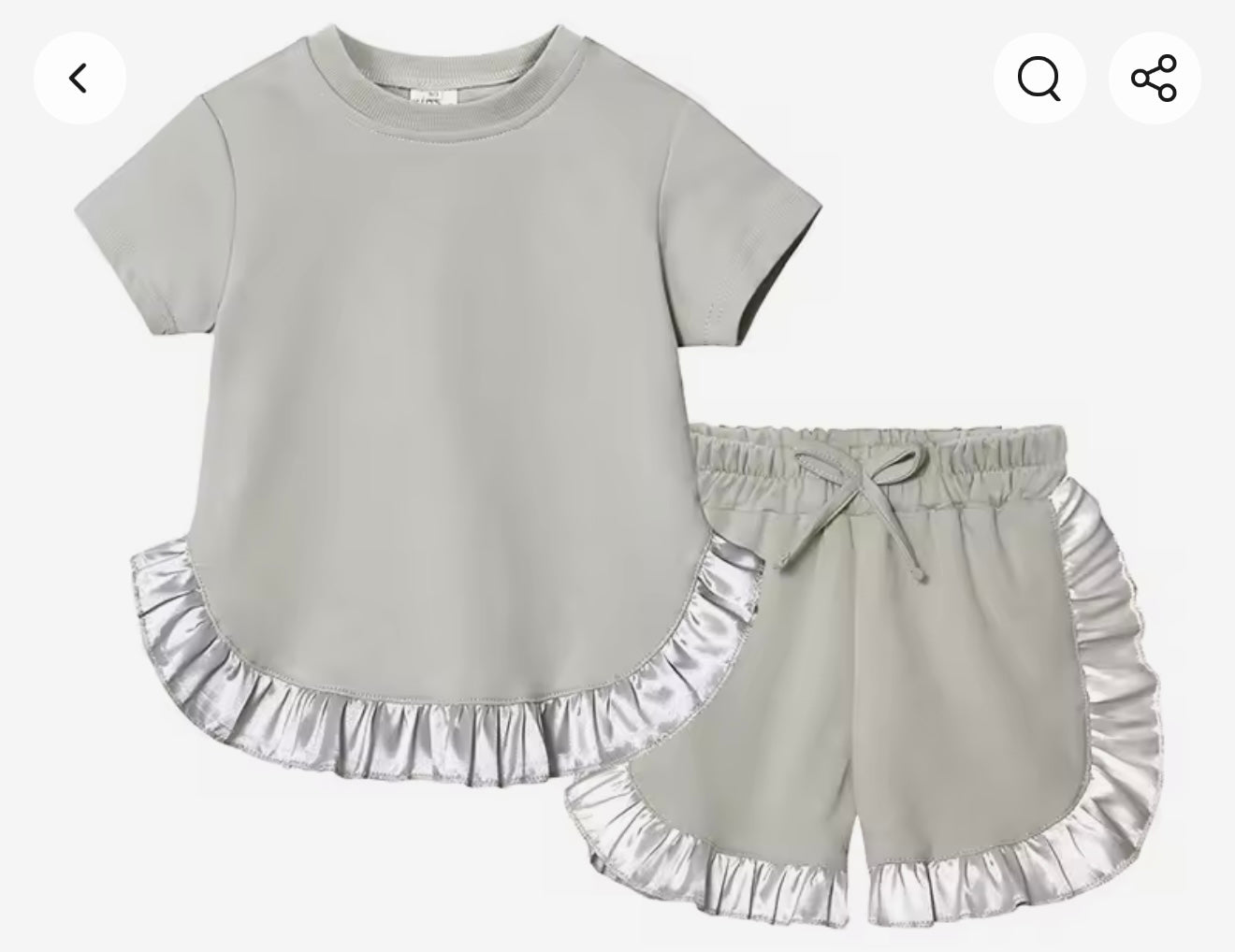 Girls ruffle sets