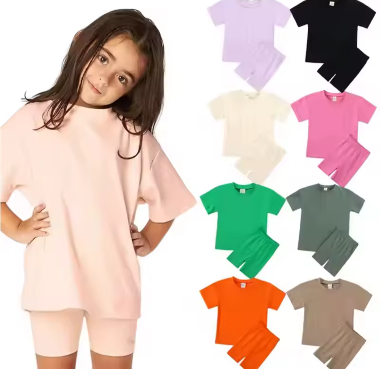 Kids cycling short sets