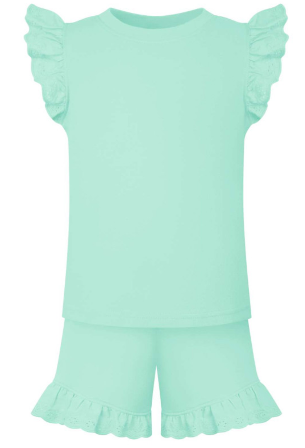 Girls anglaise short set