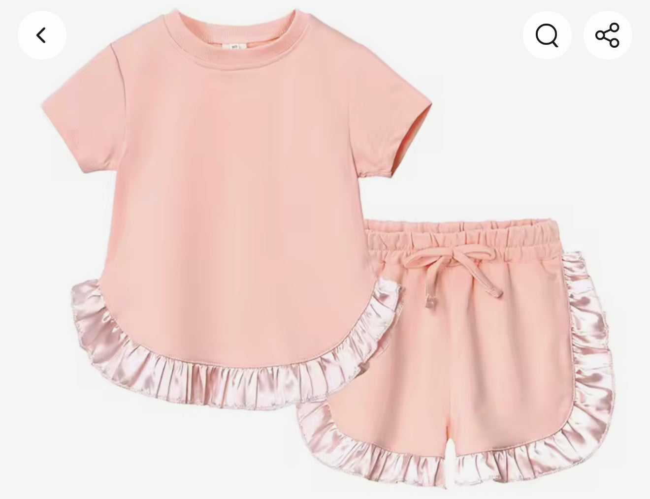 Girls ruffle sets