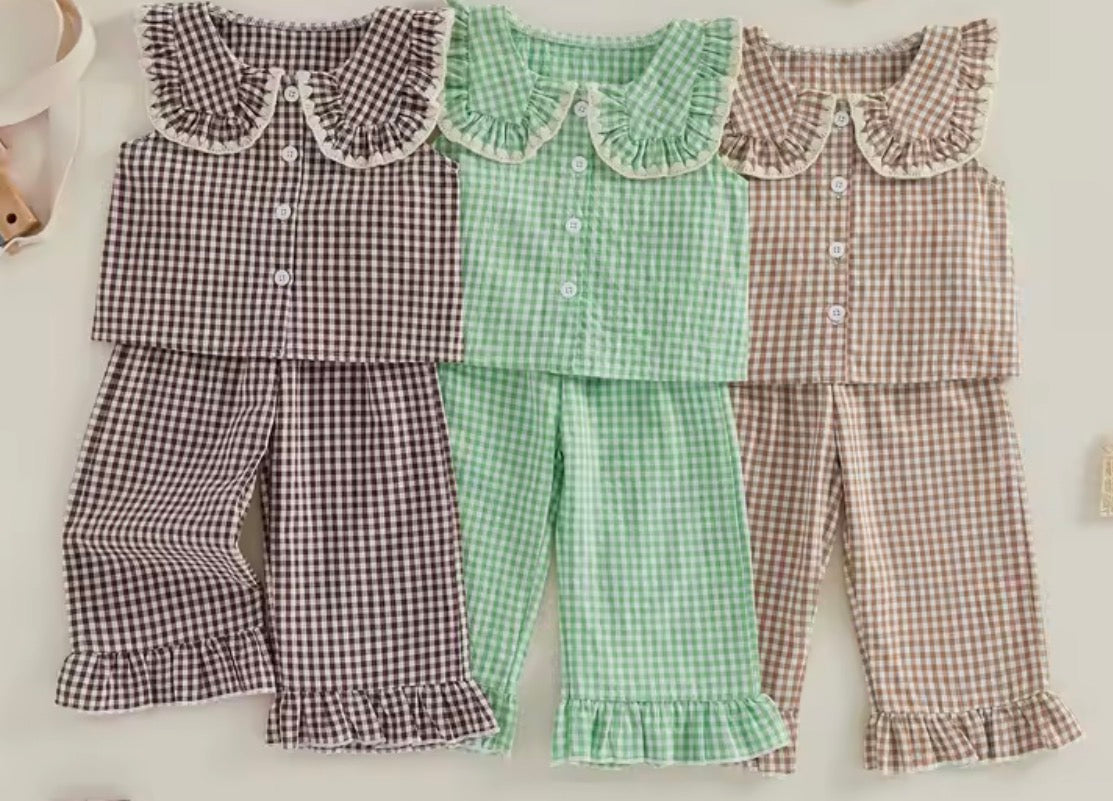Gingham flares