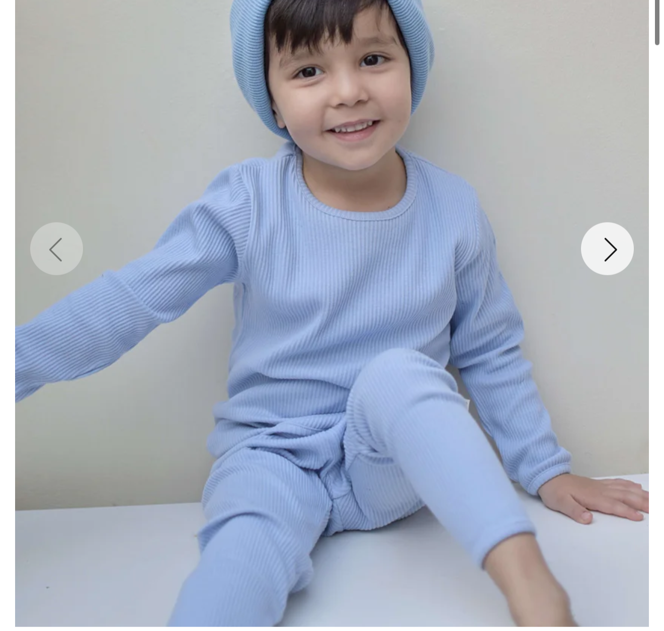 Blue ribbed loungewear