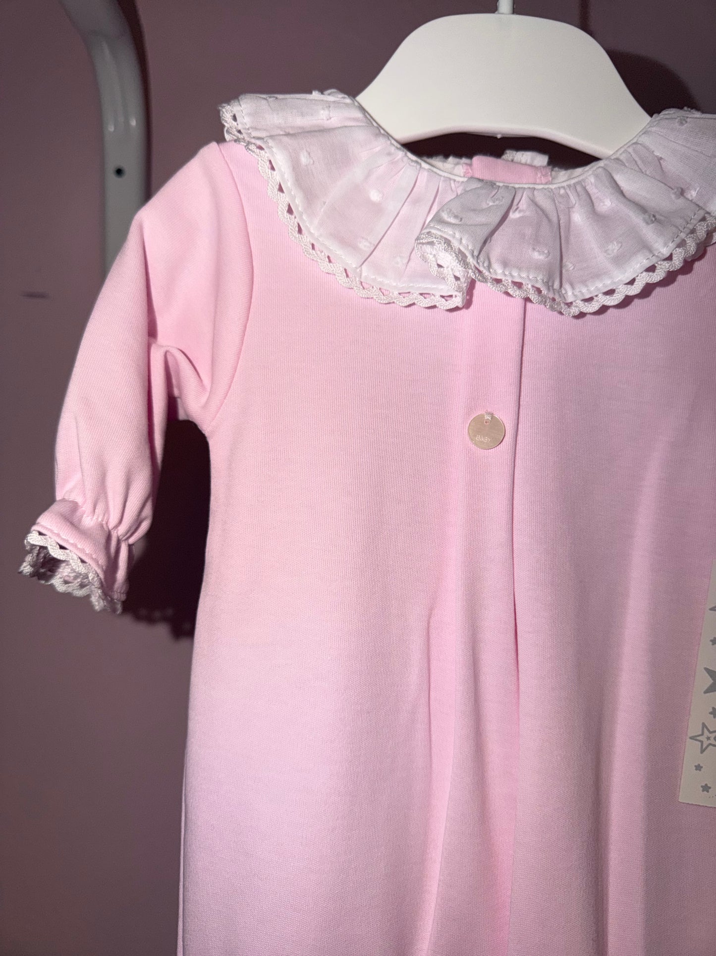 Frilly baby grow