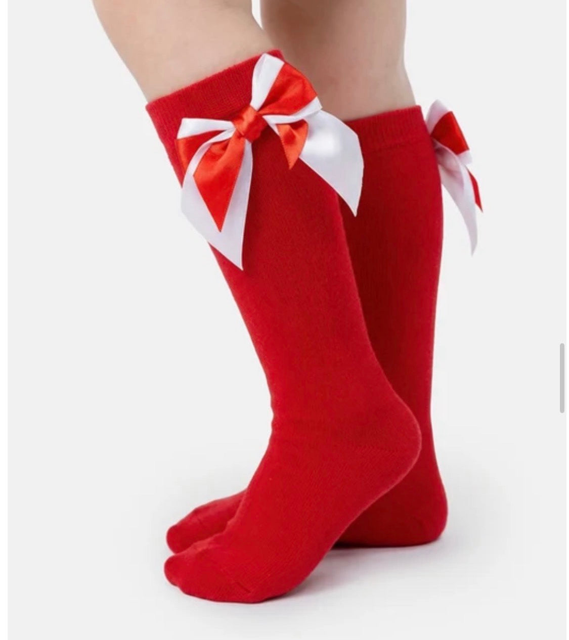 Red knee high socks