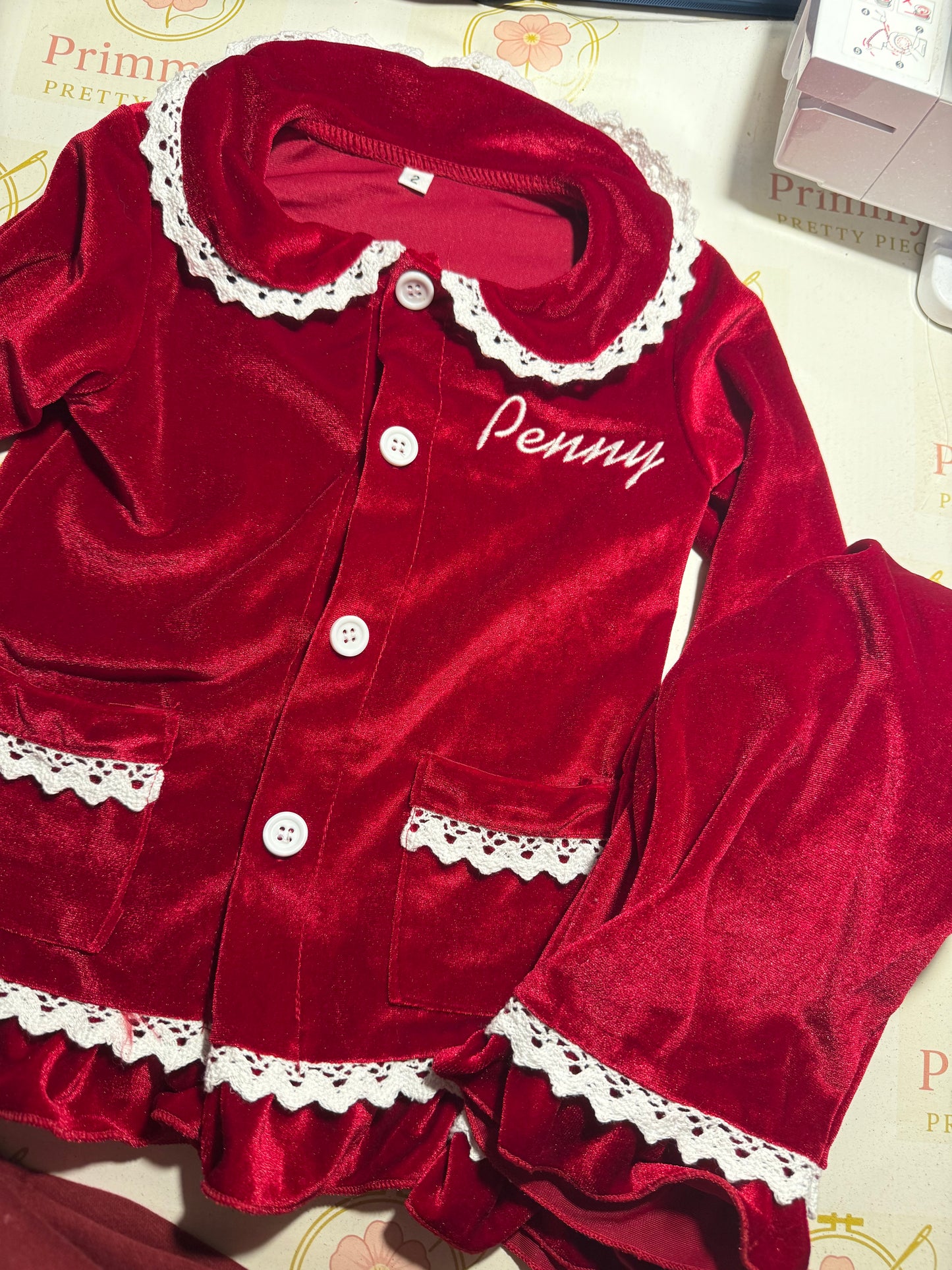 Red velvet pjs
