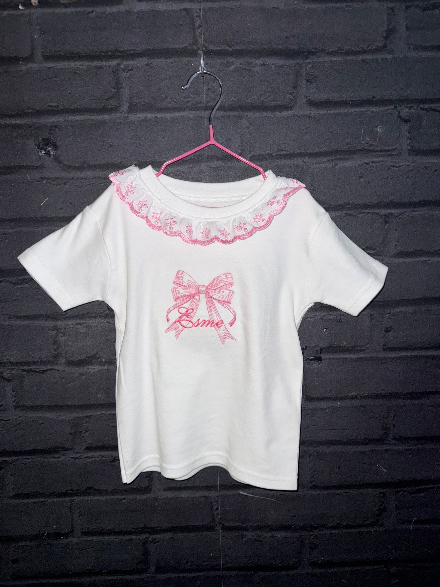 T shirt with lace