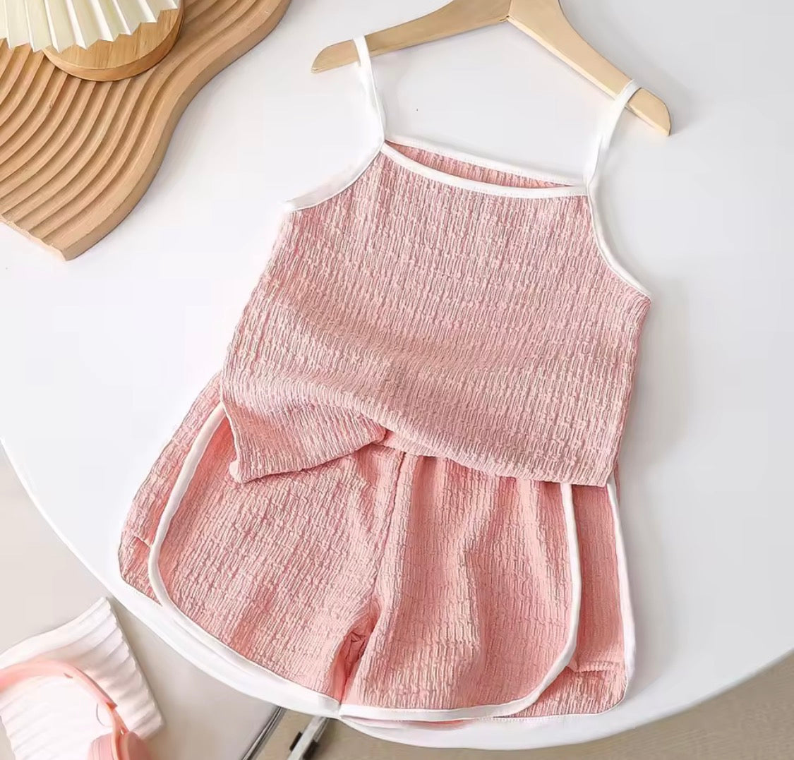 Strappy short set girls