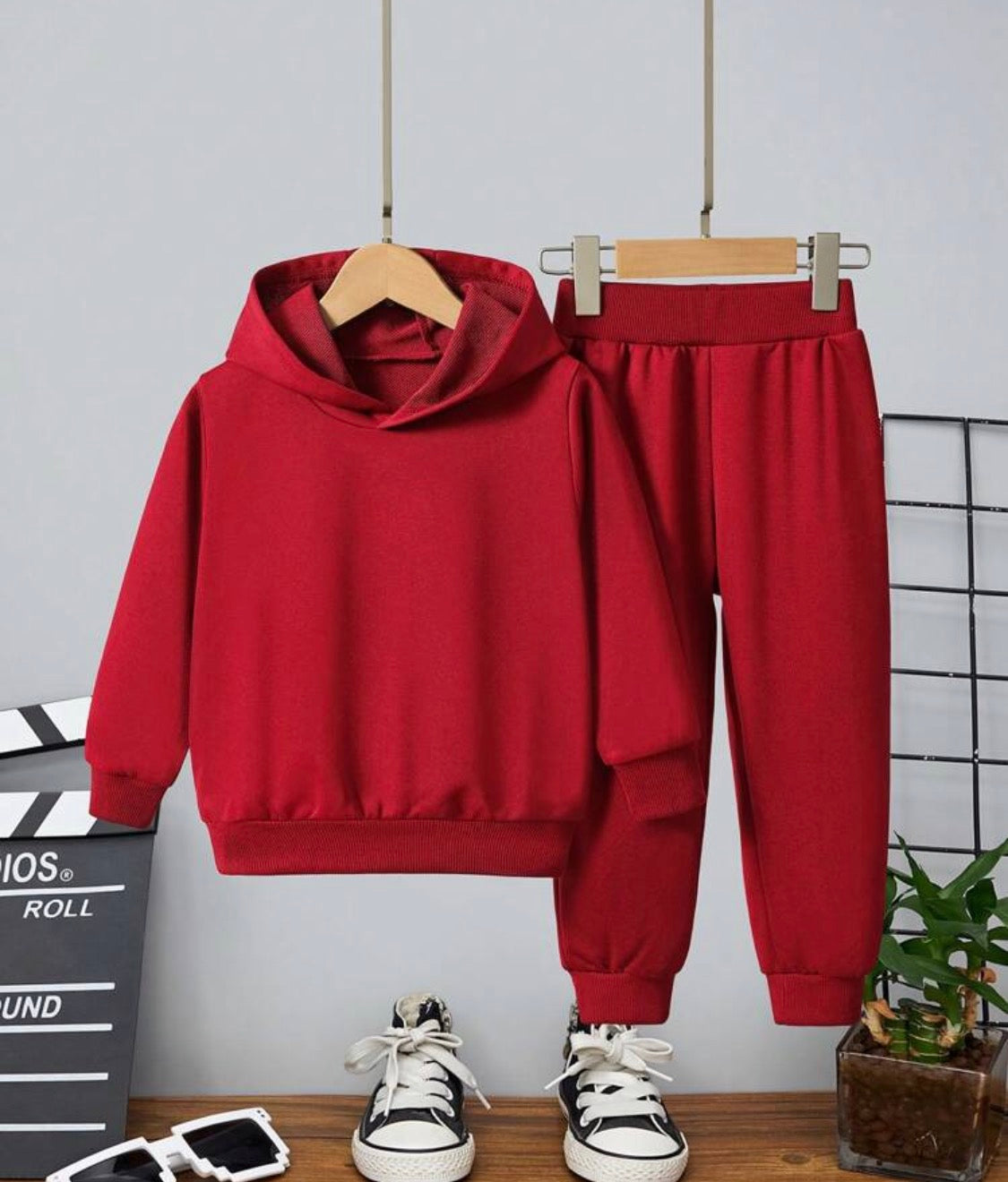 Boys red tracksuit