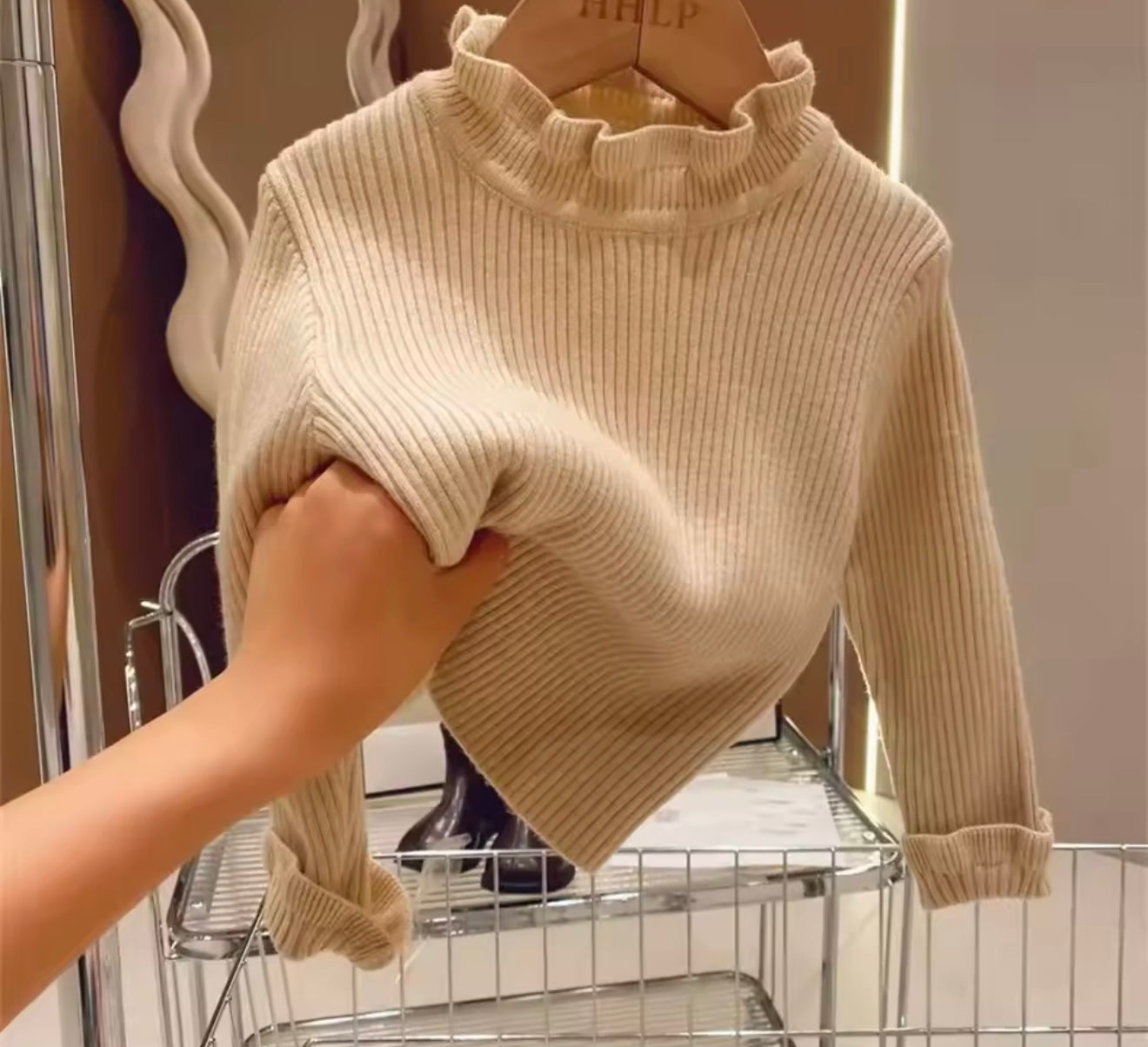Frill neck jumpers