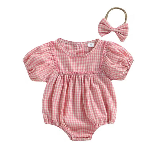 Gingham romper
