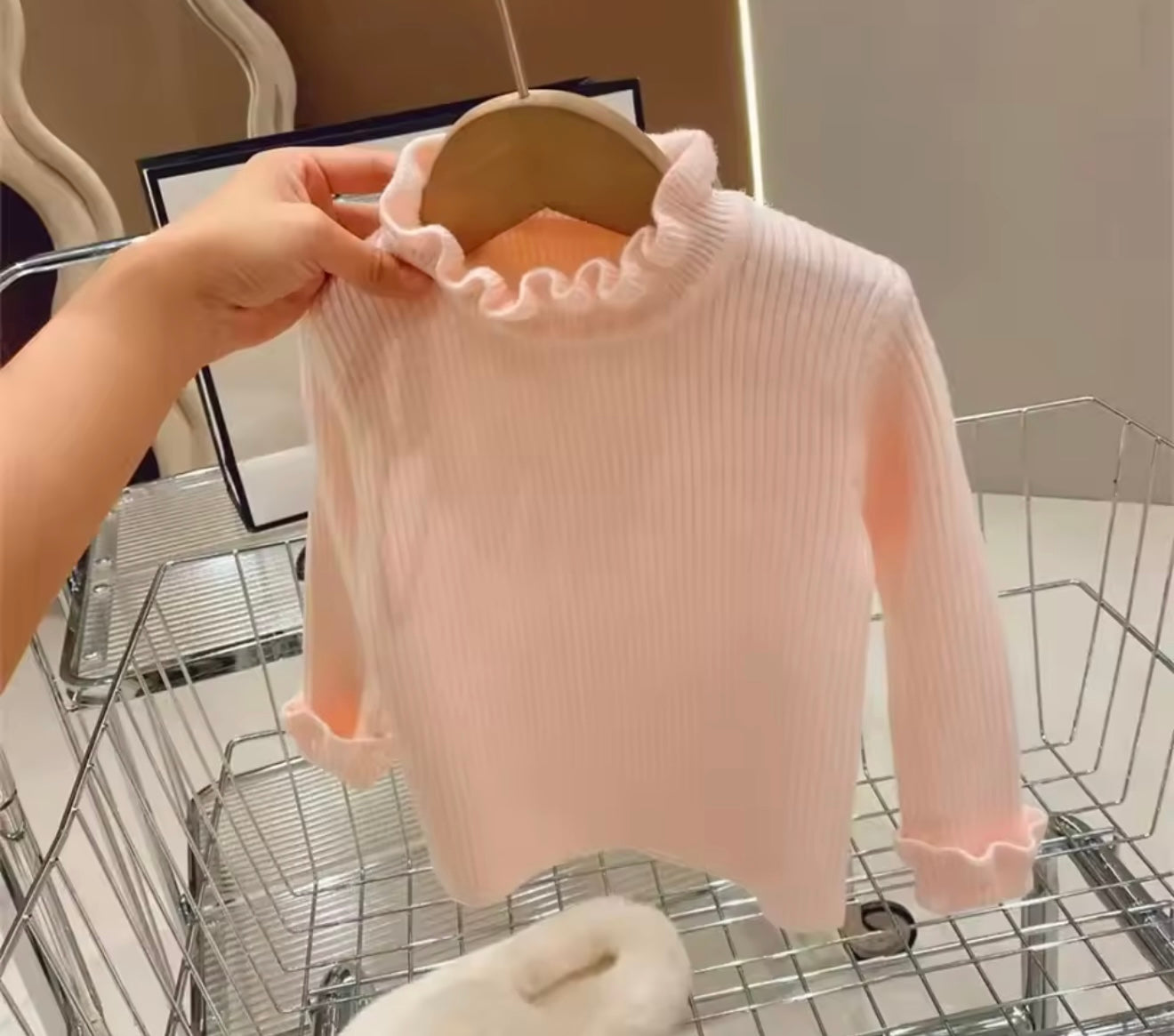Frill neck jumpers