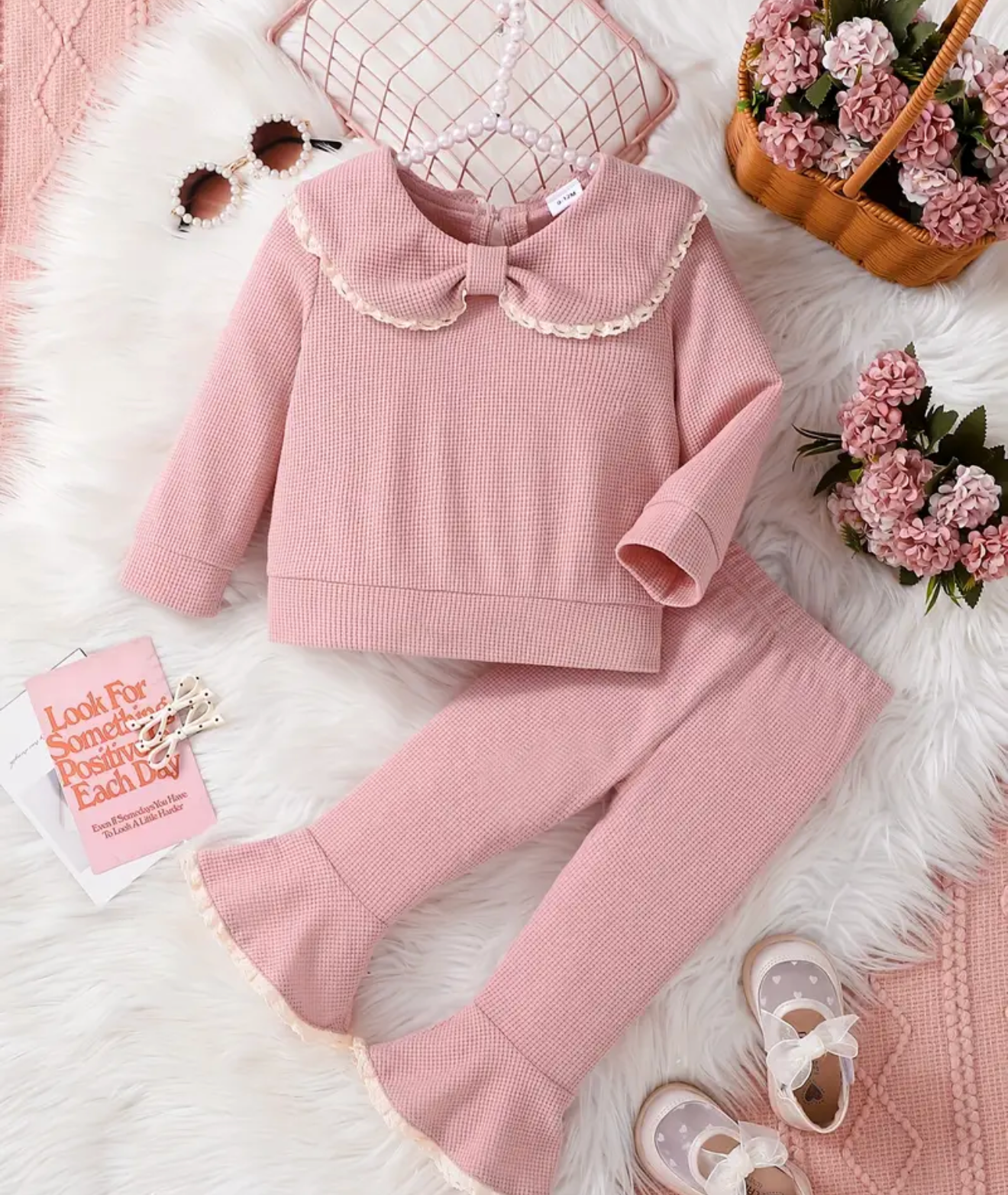 Dusky pink flare set