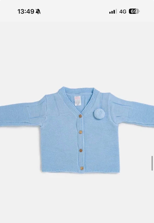 Blue Pom Cardy