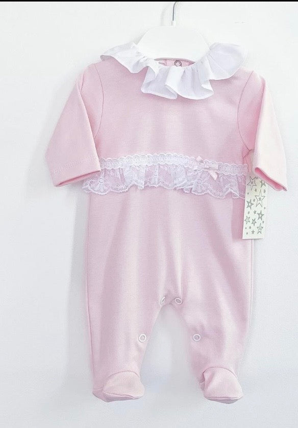 Pink frilly baby grow 🎀