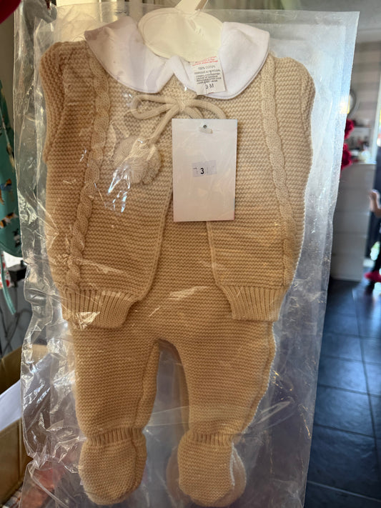Beige baby set