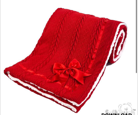 Red bow blanket