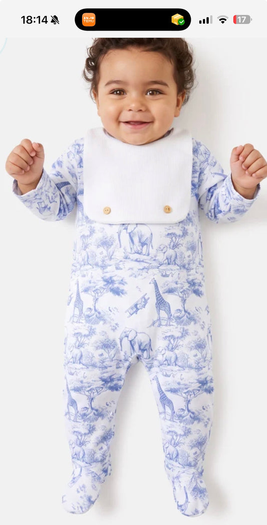 Safari baby grow