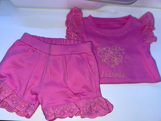 Anglaise short set