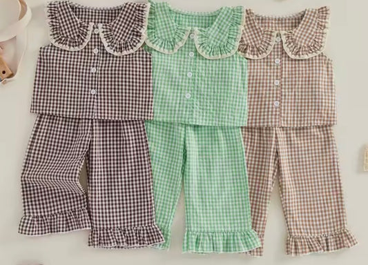 Gingham flares