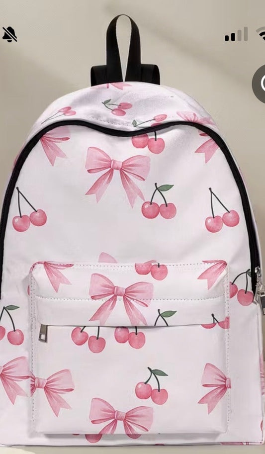 Cherry bow backpack 🎀