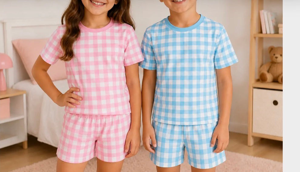 Gingham short  sets