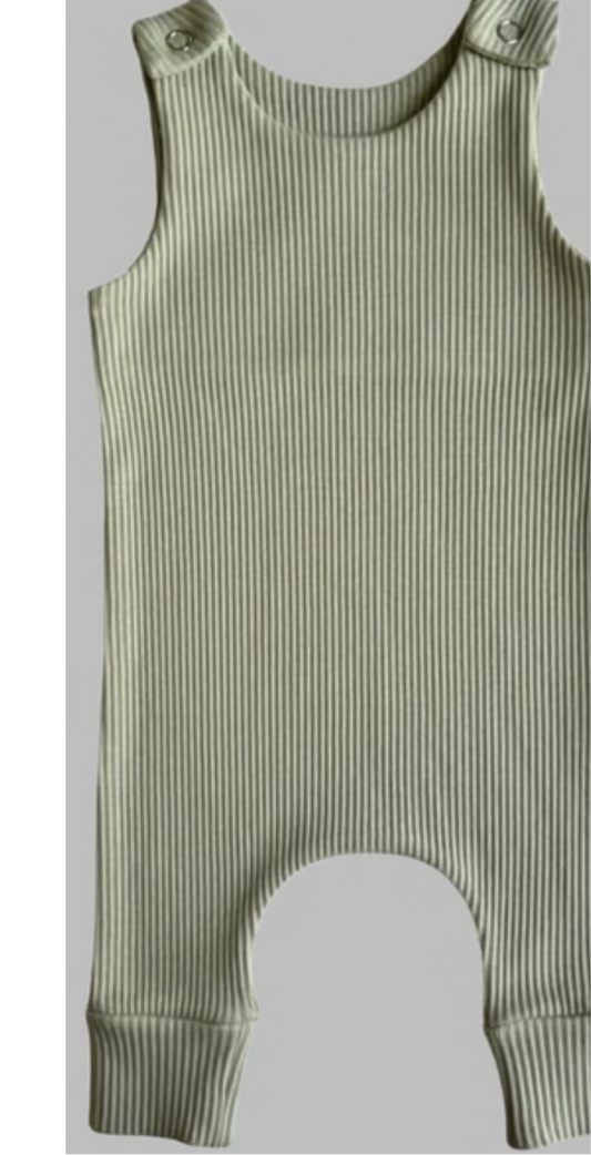 Sage dungarees