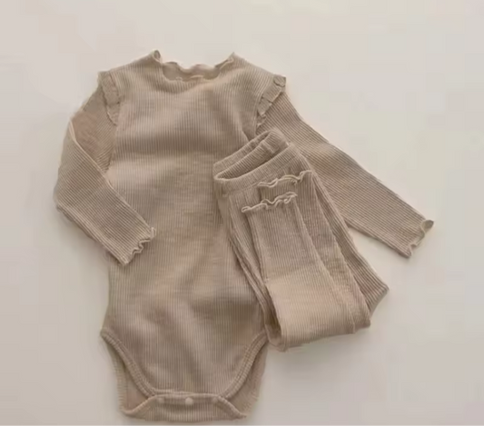 Baby nude frill loungewear