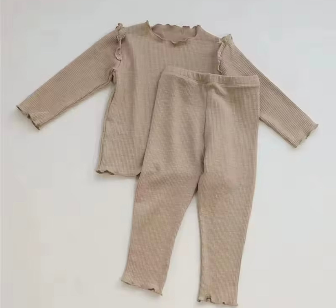 Nude frill loungewear