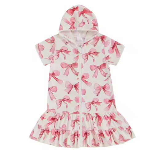 Girls bow towel