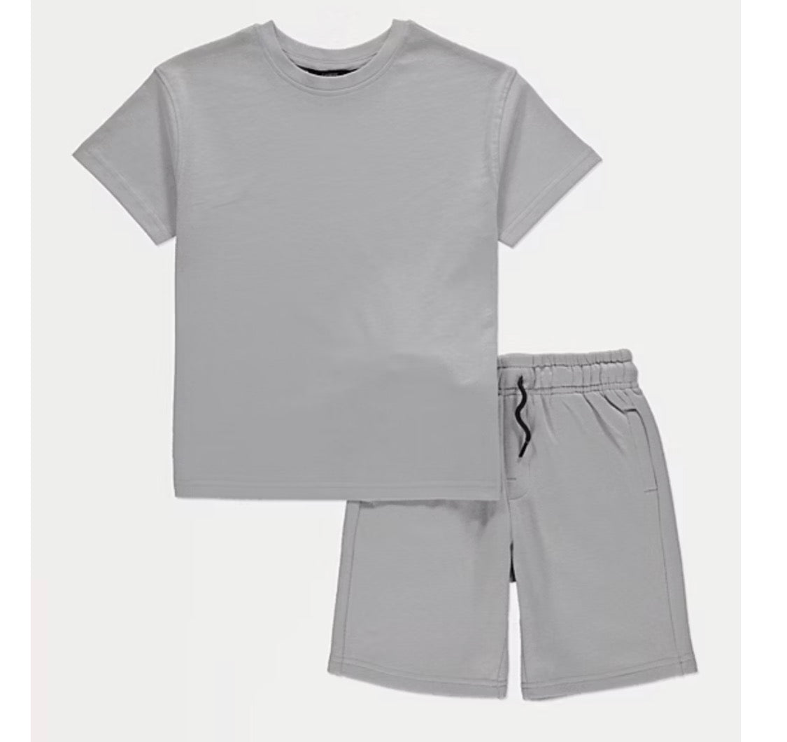 Grey shorts set