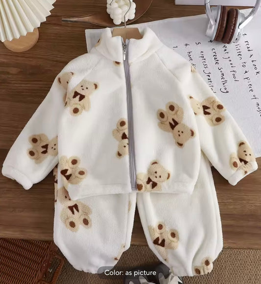 Teddy bear fleece tracksuit