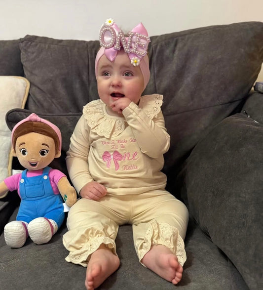 Frill long sleeve pjs