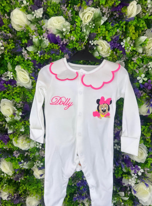 Collar baby grow